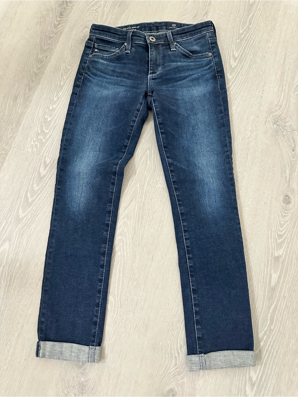 AG Stilt Roll-Up Low Rise Jeans